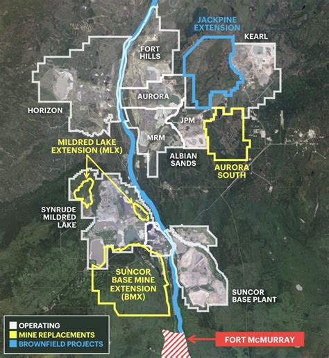 Kearl Oil Sands Project Map