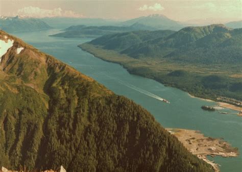 Lynn Canal is gorgeous looking southeast from the summit of Mt. Juneau.