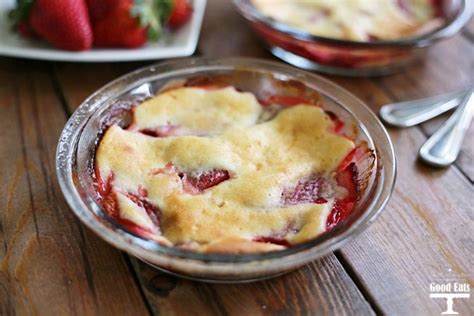 Strawberry Baked Custard Recipe - Grace and Good Eats