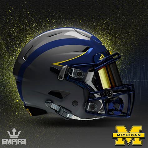 Graphic Designer Unveils Another New Michigan Alternate Helmet Design