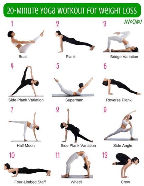 20 Minute Yoga Workout For Weight Loss Pictures, Photos, and Images for ...