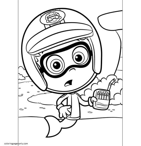 Nonny Bubble Guppies Coloring Page - Free Printable Coloring Pages