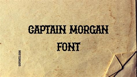 Captain Morgan Font Free download Free Download - Cofonts