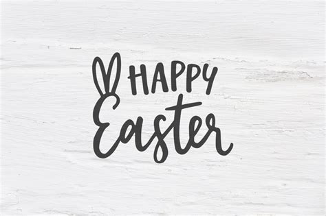 Happy Easter SVG, EPS, DXF, PNG, Spring quote (72372) | SVGs | Design Bundles