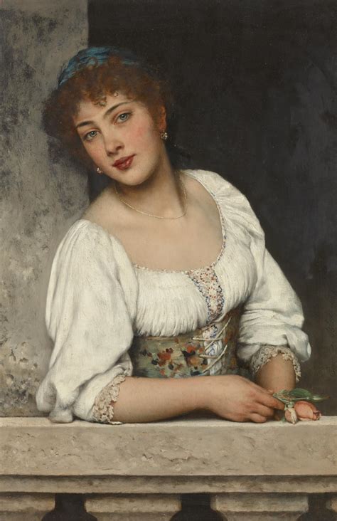 EUGEN VON BLAAS | Girl at the Window | 19th Century European Paintings | 19th Century Ptgs ...