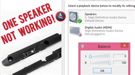 One Speaker Not Working Problem Fix ! How to Disable or Enable Right Speaker and Left Speaker on ...