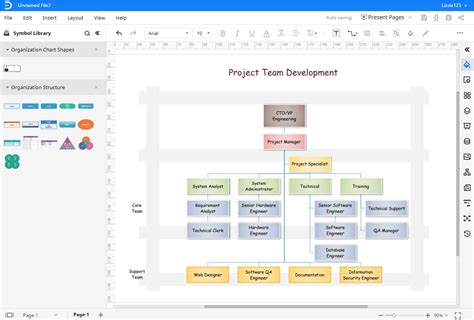 Organizational Chart Google Docs Template