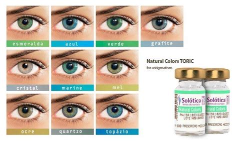 Color contact lenses Natural Colors for astigmatism by Solotica. We ...