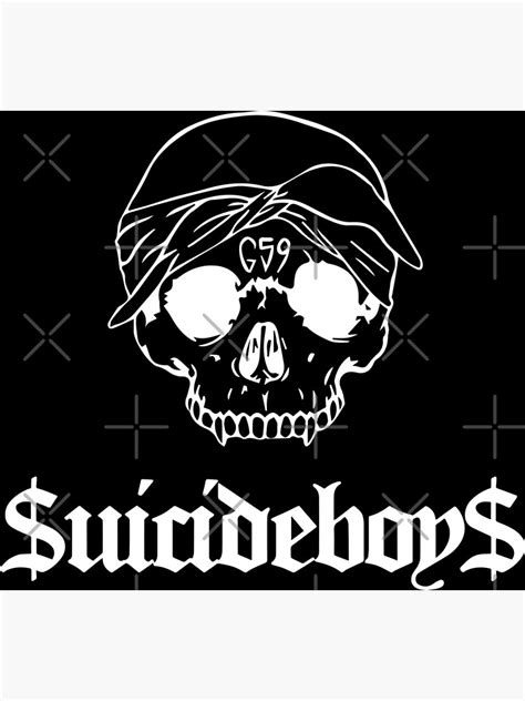 "Grey59 G59 Suicideboys - white logo" Photographic Print by DeadlyGraphics | Redbubble