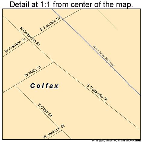 Colfax Indiana Street Map 1814284