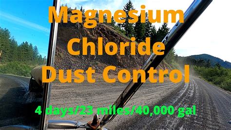 Applying Magnesium Chloride (MAG) for dust control. - YouTube