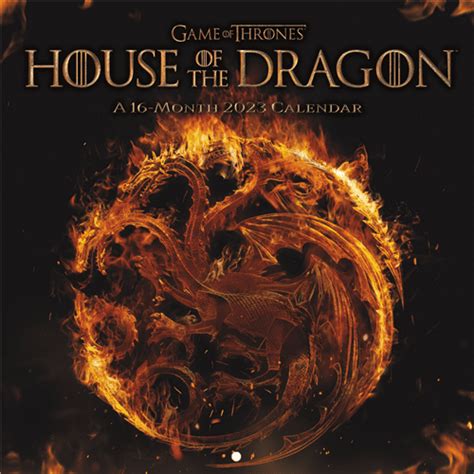 Trends International 2023 House of the Dragon Wall Calendar Wall ...