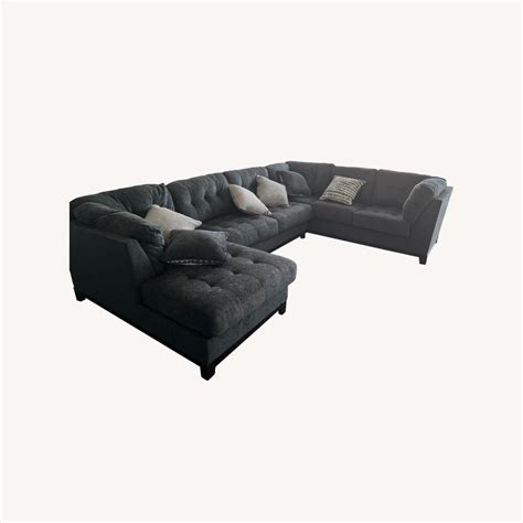 Ashley Furniture 3 Piece Gray Sectional - AptDeco