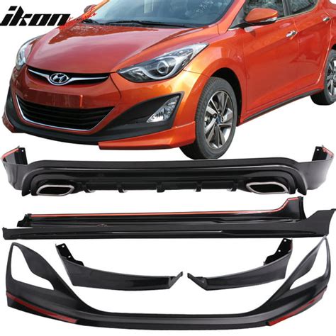 Ikon Motorsports Compatible with 14-15 Hyundai Elantra Sedan Front Side ...