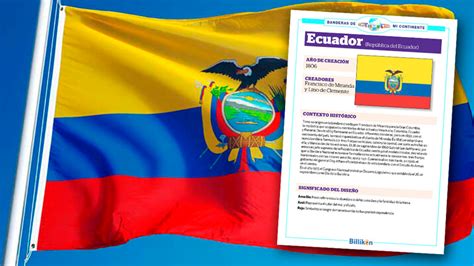 Bandera de Ecuador: historia, origen y significado - Billiken Colombian Flag, National Flag ...