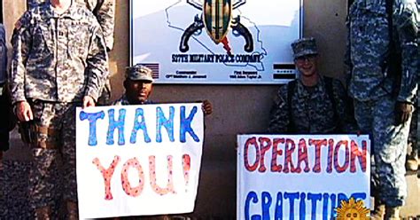 Operation Gratitude: Gifts for heroes far from home - Videos - CBS News