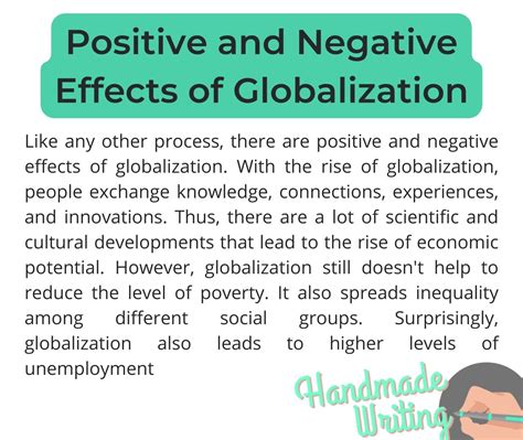 A Good Essay Sample on Negative Effects of Globalization