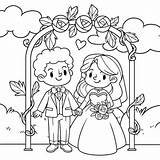Wedding Coloring Kids Vectors & Illustrations For Free Download  Freepik sketch template