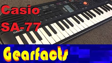 Casio SA-77 kids keyboard demo - YouTube