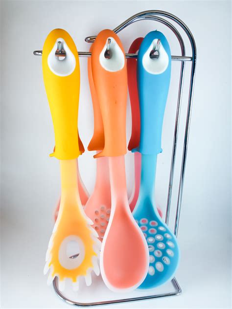 Ensemble d'ustensiles de cuisine en silicone (Ensemble de 6) - Café soir