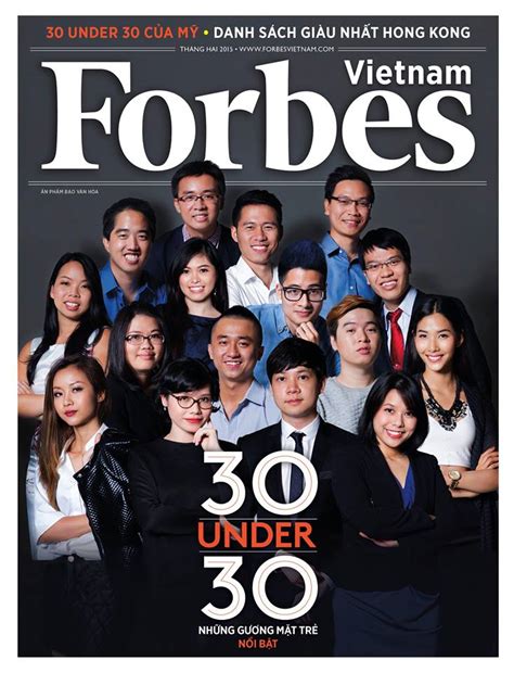 Forbes Việt Nam công bố danh sách nổi bật nhất dưới 30 tuổi tại Việt Nam 2015