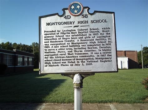 Photo: Montgomery High School Marker