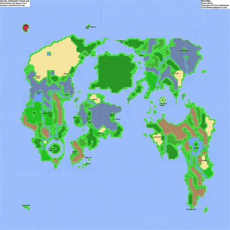 Chaos World World Map Map for NES by stahlbaum - GameFAQs