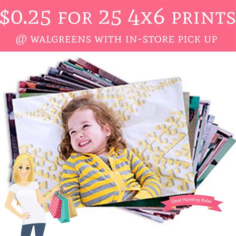 Only $0.25 for 25 Photo Prints @ Walgreens - Deal Hunting Babe