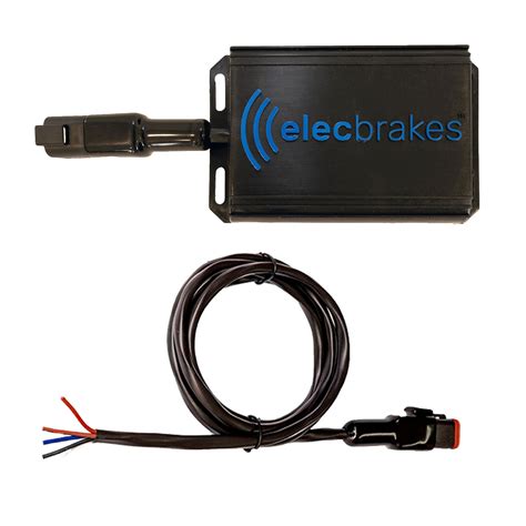 Electric Brake Controller Complete with Leader Cable to Wire to Trailer - Elecbrakes