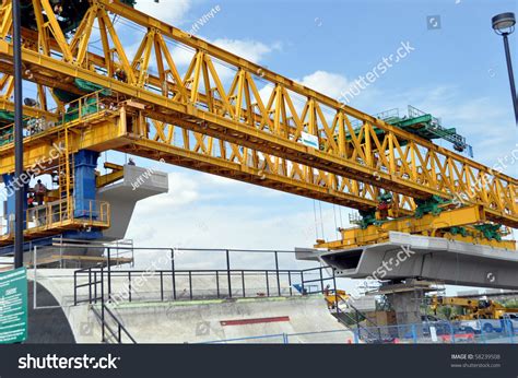 Construction Elevated Commuter Train Rail Platform Stock Photo 58239508 ...