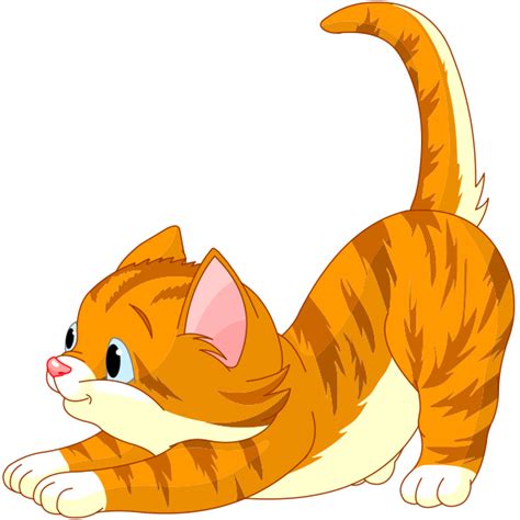 Big Stretch | Kitten cartoon, Cat stretching, Cute drawings