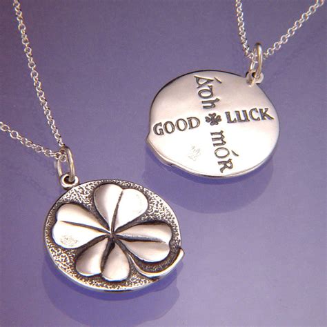 Irish Jewelry | Laurel Elliott | Four Leaf Clover Silver Necklace – Laurel Elliott dvb new york