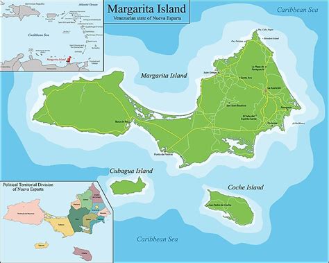 Margarita Island Venezuela Map