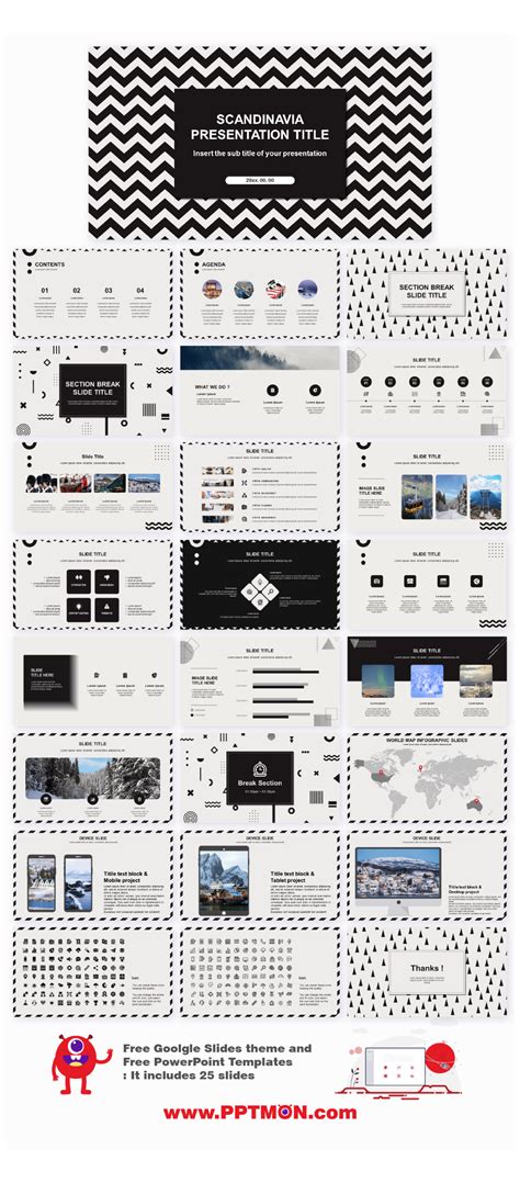 SCANDINAVIAN | FREE POWERPOINT TEMPLATE DOWNLOAD #aesthetic #ppt #templ… | Free powerpoint ...