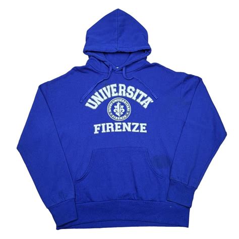 Casual Hoodie. Vibrant, blue 'UNIVERSITY OF... - Depop