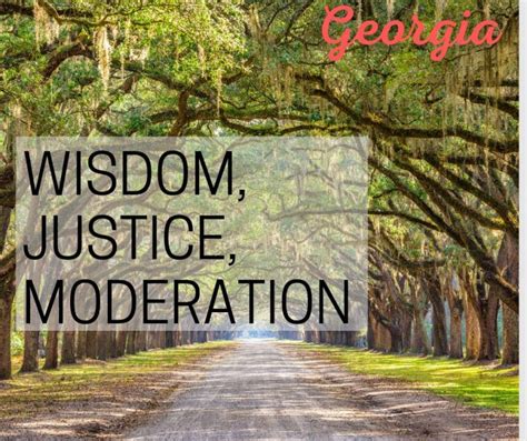 Georgia State Motto: Wisdom, Justice, and Moderation – 50states.com – 50states