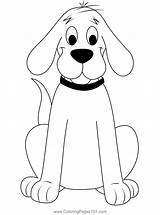 Clifford Pages Big Red Dog Coloring Color Puppy Picture Print Kids  sketch template