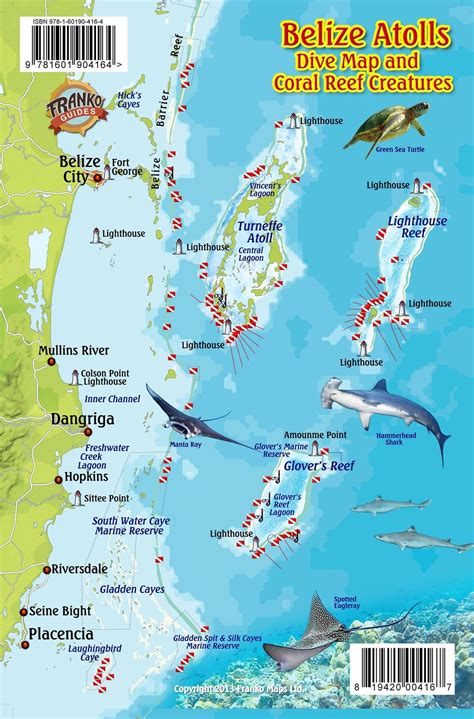 Belize Atolls Fish Card – Franko Maps