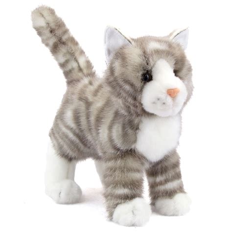 Zipper the Plush Gray Tabby Cat by Douglas