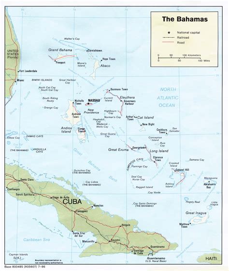 Bahamas Political Map