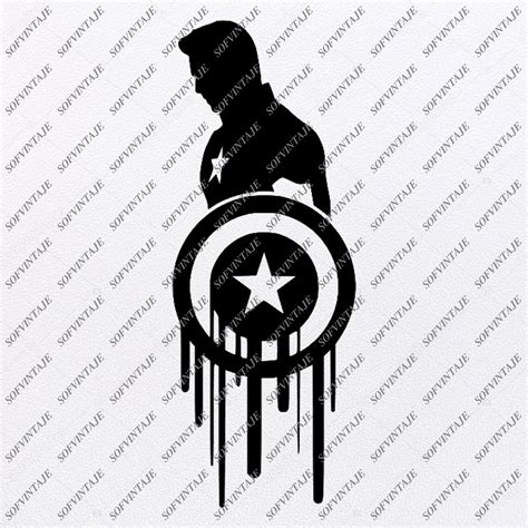 Captain America Name Svg