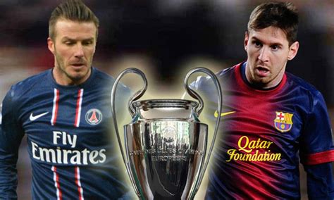 Lionel Messi v David Beckham - the stars clash as PSG meet Barcelona ...