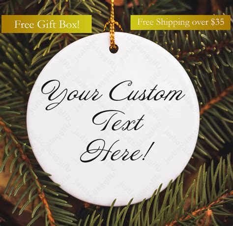 Blank Ornaments for Personalization-custom Christmas Ornament Text Only personalized Ornament ...