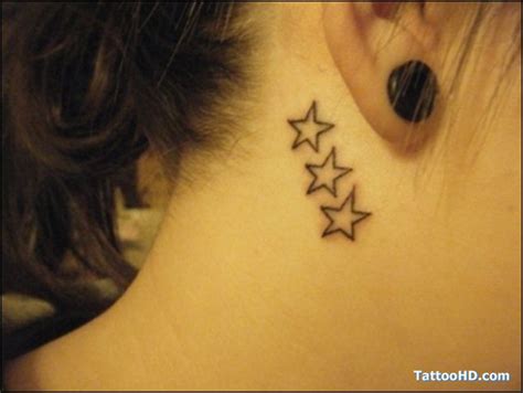 Stars Behind My Ear - Tattoo Picture