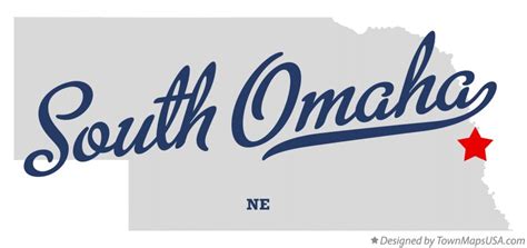 Map of South Omaha, NE, Nebraska