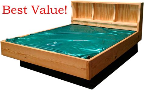 Our all natural wood bookcase hardside waterbed! Check it out --> http://waterbedstoday.com ...