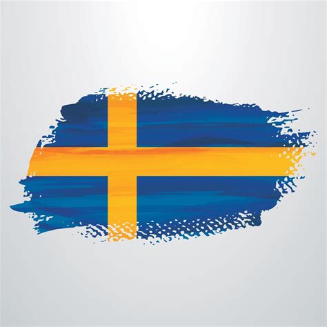 Sweden flag brush 2632123 Vector Art at Vecteezy