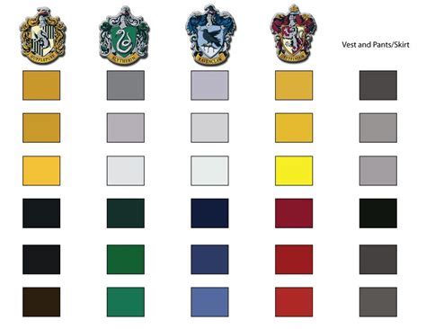 Harry Potter Houses Colors – Warehouse of Ideas