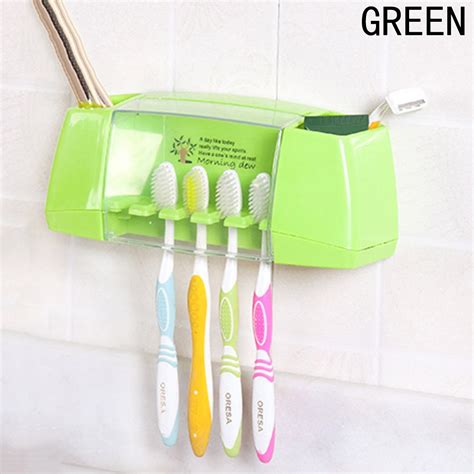 New Style Multifunctional Toothbrush Holder Box Bathroom Accessories Suction Hooks Tooth Brush ...