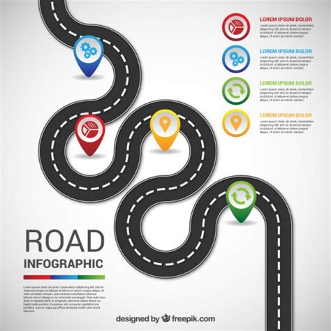 18 Free Infographic Vector Art Road Images - Free Infographic Templates Timeline Road, Vector ...